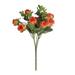 Hxoliqit 1 Bunches Of Artificial Roses Plastic Silk Flower Suitable For Plant Decoration Of Family Hotel Wedding Christmas Office Table Christmas Supplies Christmas Gift Christmas Decoration(Orange)