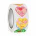 piaybook 2024 Valentine s Day Stickers Funky Heart Roll Stickers Valentine s Day Colorful Heart Shaped Stickers Valentine s Love Decorative Stickers Heart Labels For Wedding Party