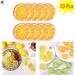 PULLIMORE 10 Pcs Artificial Lemon Slices Plastic Limes Orange Slice Blocks Simulation Fake Lemon Slices Home Decor (Orange Slices)