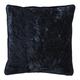 Coussin bleu en velours 50x50 cm uni