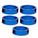 1 1/8 Mtb Bike Stem Spacers Bike Headset Washer Bicycle Front Fork Washer 5Pcs (blue)