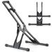 Bicycle parking rack plug-in portable double pole bicycle support frame