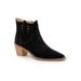 Women's Veronika Bootie by Bueno in Black Suede (Size 37 M)