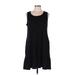 Shop Basic USA Casual Dress - A-Line: Black Solid Dresses - Women's Size Large