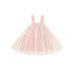 Gwiyeopda Baby Girl Tutu Tulle Mini Dress Sleeveless Layered A-line Dress Princess Birthday Party Dress