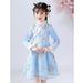 eczipvz Baby Girl Clothes Toddler Kids Baby Girls Children Fairy Hanfu Dresses forChinese Calendar New Year Lined Kids (Blue 2-3 Years)
