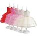 Godderr 2-10 Years Old Girls Sequin Princess Dresses Toddler Sleeveless Pageant Dresses with Bow Kids Evening Sleeveless Flower Party Ball Gown Skirt Wedding Short Tulle Gowns Dresses