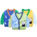 CSCHome 1-7T Boys Fall Winter Cardigan Sweater Kids Winter Cute Button up Knit Sweater Soft Knitwear Coats Toddler Cartoon Puppy Knitwear