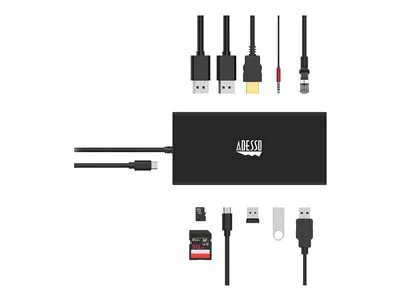 Adesso 12-in-1 USB-C Multi-Port Docking Station