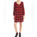 Madewell Dresses | Madewell Women’s Medium Signal Buffalo Plaid Shift/ Tunic Dress | Color: Black/Red | Size: M