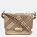 Burberry Bags | Burberry Gold Embossed Check Leather Flap Crossbody Bag | Color: Gold | Size: Os