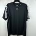 Adidas Shirts | Adidas | Men’s L Large Black Short Sleeve Athletic Wear Shirt Soccer Sports | Color: Black/White | Size: L