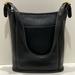 Coach Bags | Coach (Vtg) (#9060) “Slim Duffle Sac” Black Leather Shoulder Bag | Color: Black | Size: 13” W X 12” H X 4.5” Base/ 13” Handle Drop