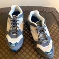 Nike Shoes | Nike Shox Enigma Athletic Sneakers Shoes Size 6 | Color: Cream/Gray | Size: 6