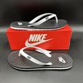 Nike Shoes | Nike On Deck Flip Flop For Beach/Pool Black White Cu3958 005 Mens Size 12 | Color: Black/White | Size: 12