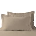 Pizuna Luxurios Cotton King Size Oxford Pillowcases 2 Pack Simply Taupe 50x90cm, 1000 Thread Count Long Staple Combed Cotton Thick Pillow Cover, Soft Sateen King Pillow Cases (Cooling Pillowcase)