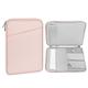 MoKo 12,9" Tablet Tasche, Polyesterfaser Tablet Sleeve Tasche Kompatibel mit iPad Pro 12,9 M2 2022, iPad Pro 12,9 2021-2018/Pro 12,9 2017/2015, Galaxy Tab S8+ 12,4", Rosa