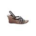 Kenneth Cole REACTION Wedges: Brown Print Shoes - Women's Size 9 - Open Toe