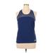 Adidas Active Tank Top: Blue Activewear - Women's Size X-Large