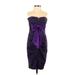 Blondie Nites Cocktail Dress: Purple Damask Dresses - New - Women's Size 5