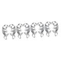TENDYCOCO 4 Pairs Flower Earrings Climber Earrings Vintage Earrings Earrings Stud Earrings Studs Earrings for Women Cartilage Earring Stud Ear Crawler Earrings Simple Earrings