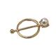 Simulated Pearl Brooches Scarf Buckle Wedding Hoop Brooch For Women Holder Silk Shawl Buckle Ring Clip Scarf Jewelry (Color : C, Size : One size)