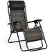 Arlmont & Co. Santino Reclining Zero Gravity Chair Metal in Black | Wayfair 8B18446BDA3443B4B0BC361347B817B8