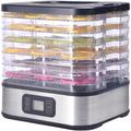 HOPERAN 6 Trays Food Dehydrator w/ 72H Timer & 95-167 Temperature Control & LED Display, in Gray | 10.62 H x 11.02 W x 9.25 D in | Wayfair 1757