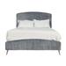 Lark Manor™ Amanat Standard Bed Upholstered/Velvet in Gray | 56.1 H x 80.12 W x 86.42 D in | Wayfair 8BA3433C3A2341C48144A3CD62257499