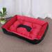 Tucker Murphy Pet™ Cadense Dog Kennel Pet Bolster Cotton in Black/Red | 6 H x 23.5 W x 18 D in | Wayfair 91ECB2296DF64F67B32A2DB6A79586B8