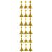 The Holiday Aisle® PMU Christmas Tree Prismatic Pendant Decoration for Christmas (3/pkg) in Yellow | 8 H x 6 W x 4 D in | Wayfair