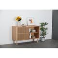 Latitude Run® Modern Sideboard w/ 4 Cabinet, Storage Cabinet, TV Stand, Anti-Topple Design, & Large Countertop in Brown | Wayfair