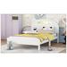 Zoomie Kids Alaxis Bed Wood in White | 40.9 H x 44.5 W x 80.5 D in | Wayfair 193764A92F8540449781D3D5550E6821