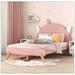 Zoomie Kids Alaila Panel Bed Wood in Brown/Green/Pink | 52 H x 57.1 W x 78.1 D in | Wayfair 3349757A3982458AAB0701FEEE7D7BAE