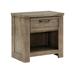 Millwood Pines Cherlin Solid Wood Nightstand Wood in Brown/Gray | 27.5 H x 27 W x 16 D in | Wayfair FA38AB287B2242DA9BF91B63964361EE