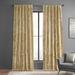 Mercer41 Tondrea Lush Crush Velvet Curtains, Room Darkening Curtain for Bedroom & Living Room (1 Panel) Velvet in Yellow | 84 H x 50 W in | Wayfair