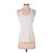 Lululemon Athletica Active Tank Top: White Solid Activewear - Women's Size 2