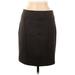 T Tahari Casual Skirt: Brown Tweed Bottoms - Women's Size 6