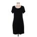 Apt. 9 Casual Dress - Shift: Black Solid Dresses - Women's Size Medium