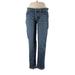Lands' End Canvas Jeans - High Rise: Blue Bottoms - Women's Size 32 - Sandwash