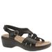 Clarks Merliah Bonita - Womens 10 Black Sandal Medium