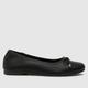 schuh leanne ballerina flat shoes in black