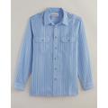 Blair Men's John Blair® Long-Sleeve Linen-Look Pilot Shirt - Blue - 2XL