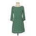 Old Navy Casual Dress - A-Line: Green Color Block Dresses - Women's Size X-Small