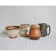 Vintage Studio Pottery Collection, Mini Collection of Ceramic Jar, Mug, Candle Holder and Bowl