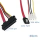 40 cm 6 Gb/s SATA3.0 15 pin a SATA 7 pin (22 pin) + IDE Molex 4 pin Cavo combinato di alimentazione/dati per disco rigido PC, SSD