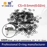 Gomma nitrilica 10 pz/lotto nero NBR CS0.5mm spessore OD7.65/8/9/10/11/12/13/14.5/16*0.5mm
