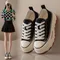 Scarpe da donna in tela Sneakers alte con plateau per donna 2023 nuove scarpe da tennis da donna traspiranti scarpe da tennis da donna Casual Scarpe Donna