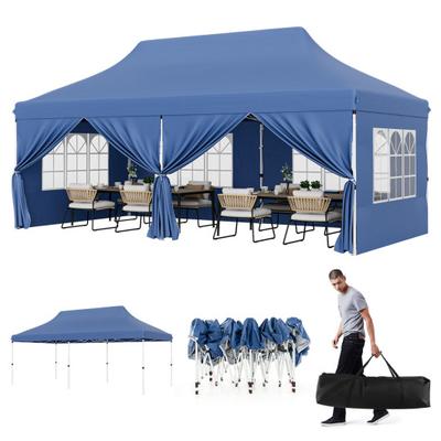Costway 10 x 20 FT Pop up Canopy with 6 Sidewalls ...