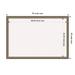 Parisian Silver Wood Framed White Corkboard Bulletin Board